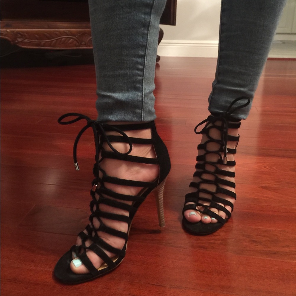 Velvet Coach Heels